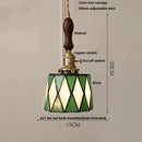 GobekUsa Blue Glass LED Pendant Light Fixture - Nordic Modern Hang Lamp