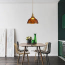 GobekUsa Blue Glass LED Pendant Light Fixture - Nordic Modern Hang Lamp