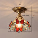 GobekUsa Glass LED Ceiling Lamp Modern Copper Socket Ceiling Lights