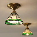 GobekUsa Glass LED Ceiling Lamp Modern Copper Socket Ceiling Lights