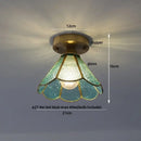 GobekUsa Glass LED Ceiling Lamp Modern Copper Socket Ceiling Lights