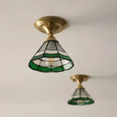 GobekUsa Glass LED Ceiling Lamp Modern Copper Socket Ceiling Lights