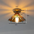 GobekUsa Glass LED Ceiling Lamp Modern Copper Socket Ceiling Lights