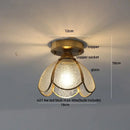 GobekUsa Glass LED Ceiling Lamp Modern Copper Socket Ceiling Lights