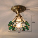 GobekUsa Glass LED Ceiling Lamp Modern Copper Socket Ceiling Lights