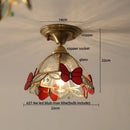 GobekUsa Glass LED Ceiling Lamp Modern Copper Socket Ceiling Lights