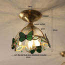 GobekUsa Glass LED Ceiling Lamp Modern Copper Socket Ceiling Lights