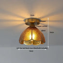 GobekUsa Glass LED Ceiling Lamp Modern Copper Socket Ceiling Lights