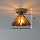GobekUsa Glass LED Ceiling Lamp Modern Copper Socket Ceiling Lights