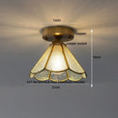 GobekUsa Glass LED Ceiling Lamp Modern Copper Socket Ceiling Lights