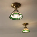 GobekUsa Glass LED Ceiling Lamp Modern Copper Socket Ceiling Lights