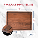 Large Walnut Wood Cutting Board