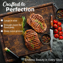 Extra Large Walnut Wood End Grain Butcher Block Cutting Board with Juice Groove