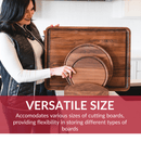 Premium Walnut Cutting Board Holder - Sturdy & Stylish