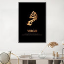 Virgo - Gold Canvas