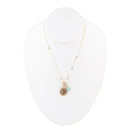 Virgo - Zodiac Blue Amazonite Golden Charm Necklace