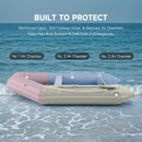 Virtue US 10FT 4-Person Heavy-Duty Inflatable Dinghy Transom Sport Tender Boat (SAK98153)