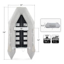Virtue US 10FT 4-Person Heavy-Duty Inflatable Dinghy Transom Sport Tender Boat (SAK98153)