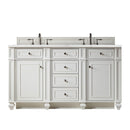 James Martin Bristol 60" Double Bathroom Vanity, Bright White