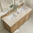 James Martin Lorelai 60" Double Bathroom Vanity, Light Natural Oak