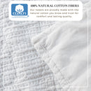 100% Cotton Honeycomb Waffle Garment Washed Quilt Set - Genevieve Collection by Great Bay Home