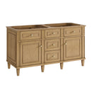 James Martin Lorelai 60" Double Bathroom Vanity, Light Natural Oak