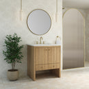 James Martin Hudson 30" Single Bathroom Vanity, Light Natural Oak
