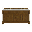James Martin Brookfield 72" Double Bathroom Vanity, Honey Oak