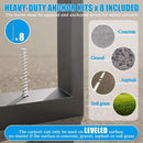 [12X20FT] Alora Premium Modern Heavy-Duty Outdoor Alloy Steel Carport Canopy (SAK91486)