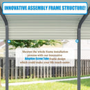 [12X20FT] Alora Premium Modern Heavy-Duty Outdoor Alloy Steel Carport Canopy (SAK91486)