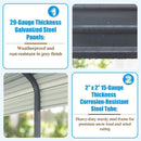 [12X20FT] Alora Premium Modern Heavy-Duty Outdoor Alloy Steel Carport Canopy (SAK91486)