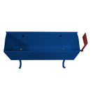 Blue American Flag Metal Wall Mounted Mailbox with Hangers