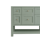 James Martin Breckenridge 72" Double Bathroom Vanity, Smokey Celadon