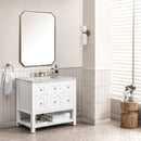 James Martin Breckenridge 36" Single Bathroom Vanity, Bright White