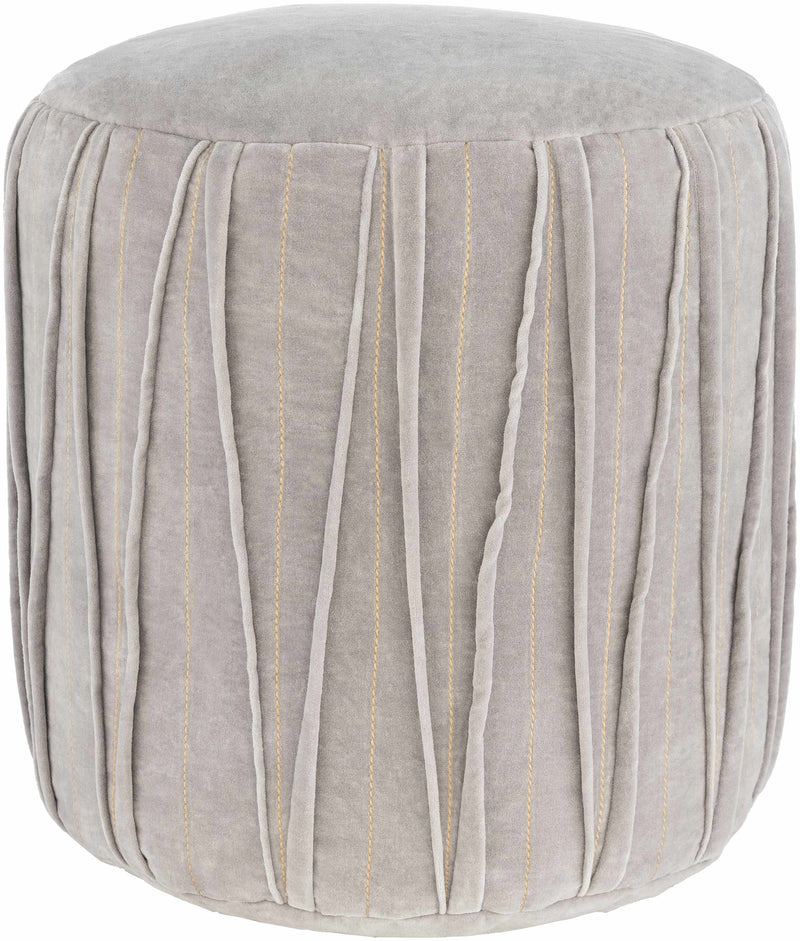 Langenrohr Medium Gray Pouf