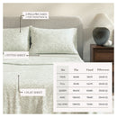 Turkish Cotton Flannel Sheet Set - Winter Floral Collection by Great Bay Home