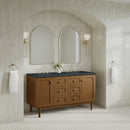 James Martin Laurent 60" Dual Mount Double Bathroom Vanity, Honey Oak