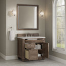 James Martin Bristol 36" Single Bathroom Vanity, Whitewashed Walnut