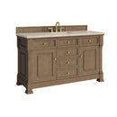 James Martin Brookfield 60" Single Bathroom Vanity, Pecan