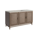 James Martin Portland 60" Single Bathroom Vanity, Whitewashed Walnut