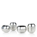 Glacier Rocks Stainless Steel Wine Globes Set of 4 by Viski