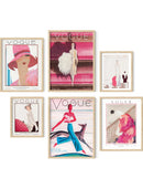 Vintage vogue gallery wall