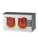 Aurora Double-Walled Tumblers in Amber Set of 2 by Viski