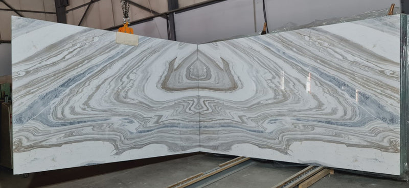 Volakas Bookmatching Polished Marble Slab