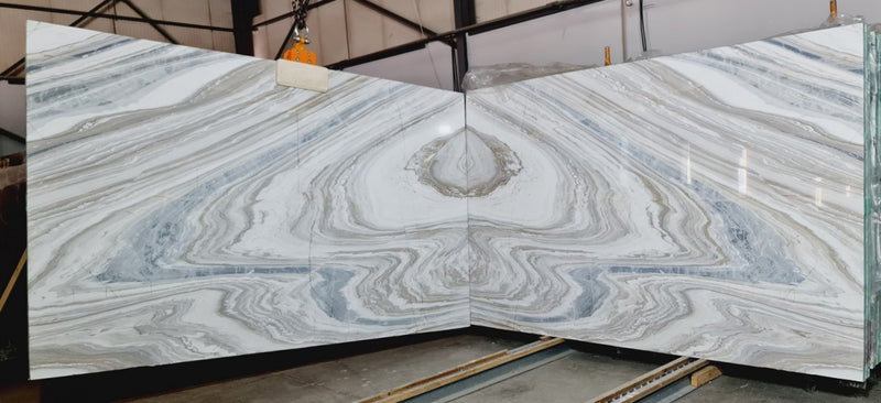 Volakas Bookmatching Polished Marble Slab