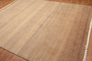 8' x 10' Hand Knotted Contemporary 100% Wool Pile Area Rug Tan