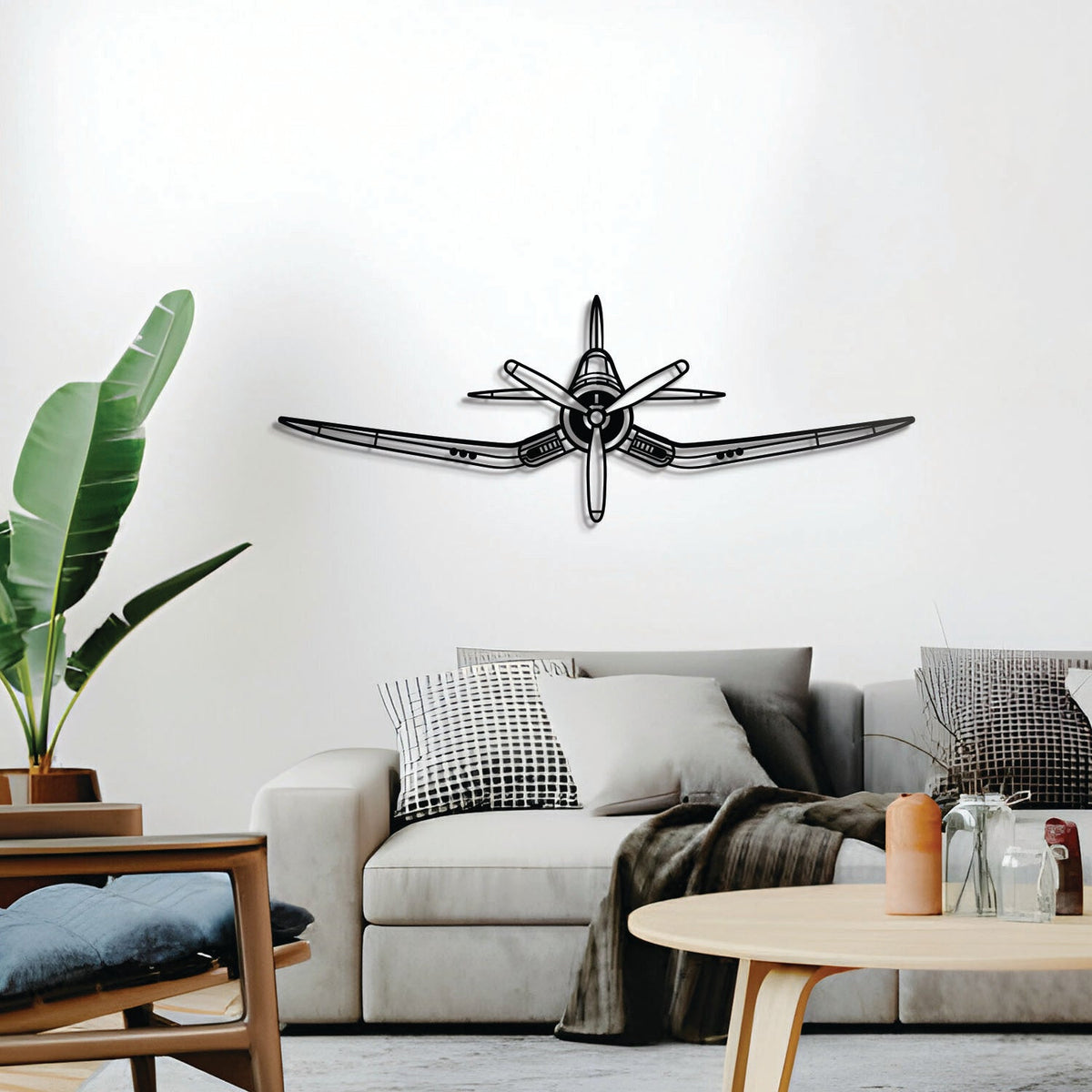 F4U Corsair Front Metal Aircraft Wall Art - NCP0071, photo 2 of 5