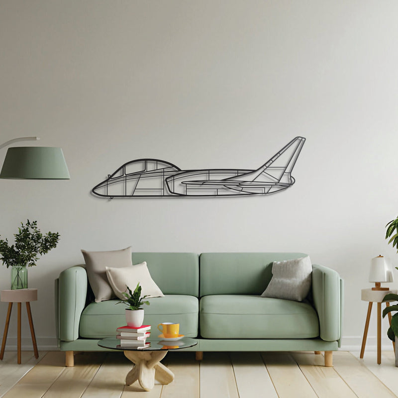 F7U-3 Cutlass Metal Aircraft Wall Art - NCP0325