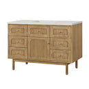 James Martin Laurent 48" Dual Mount Single Bathroom Vanity, Light Natural Oak