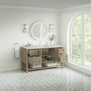 James Martin Breckenridge 60" Single Bathroom Vanity, Whitewashed Oak
